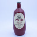 Lancers Rosé Portuguese Stoneware Wine Bottle Brown Ceramic Jug 9"