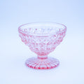 Jeannette Glass Pink Buttons and Bows Sherbet Bowl 3½"