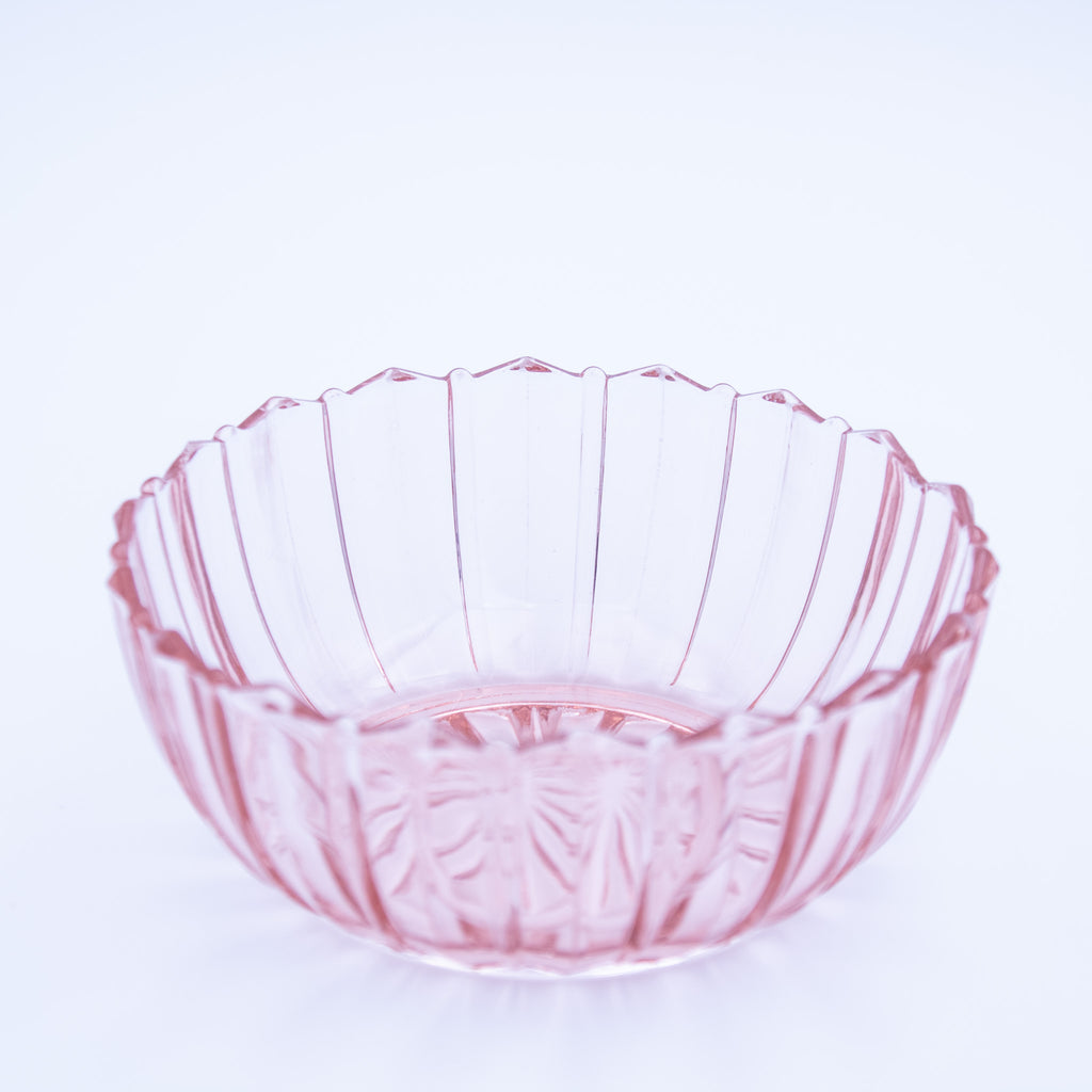 Anchor Hocking Pink Old Café Depression Glass Bowl 4⅜"
