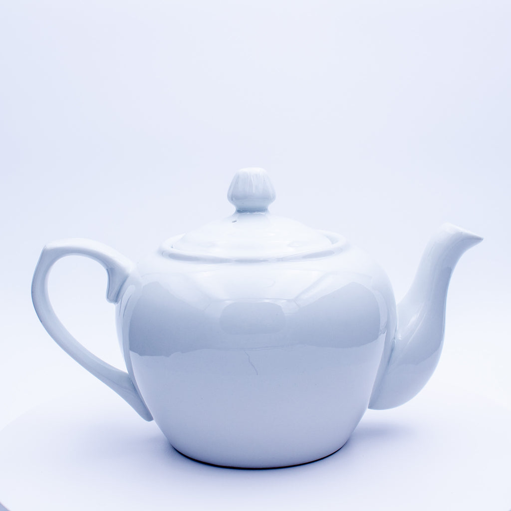 BIA Cordon Bleu White Porcelain Teapot with Steeper 6"