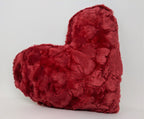 DaDa Bedding Luxuriöses Romantisches Valentinsherzförmiges Rotes Zierkissen – 16” x 14”