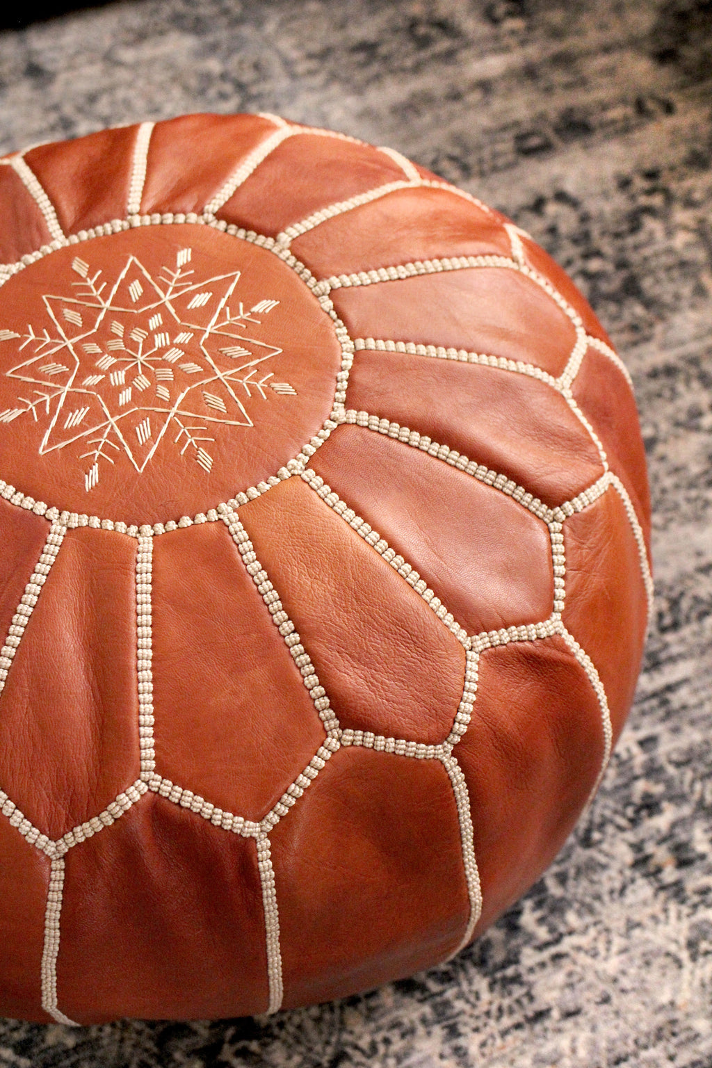 Handcrafted Jasmine Pouf