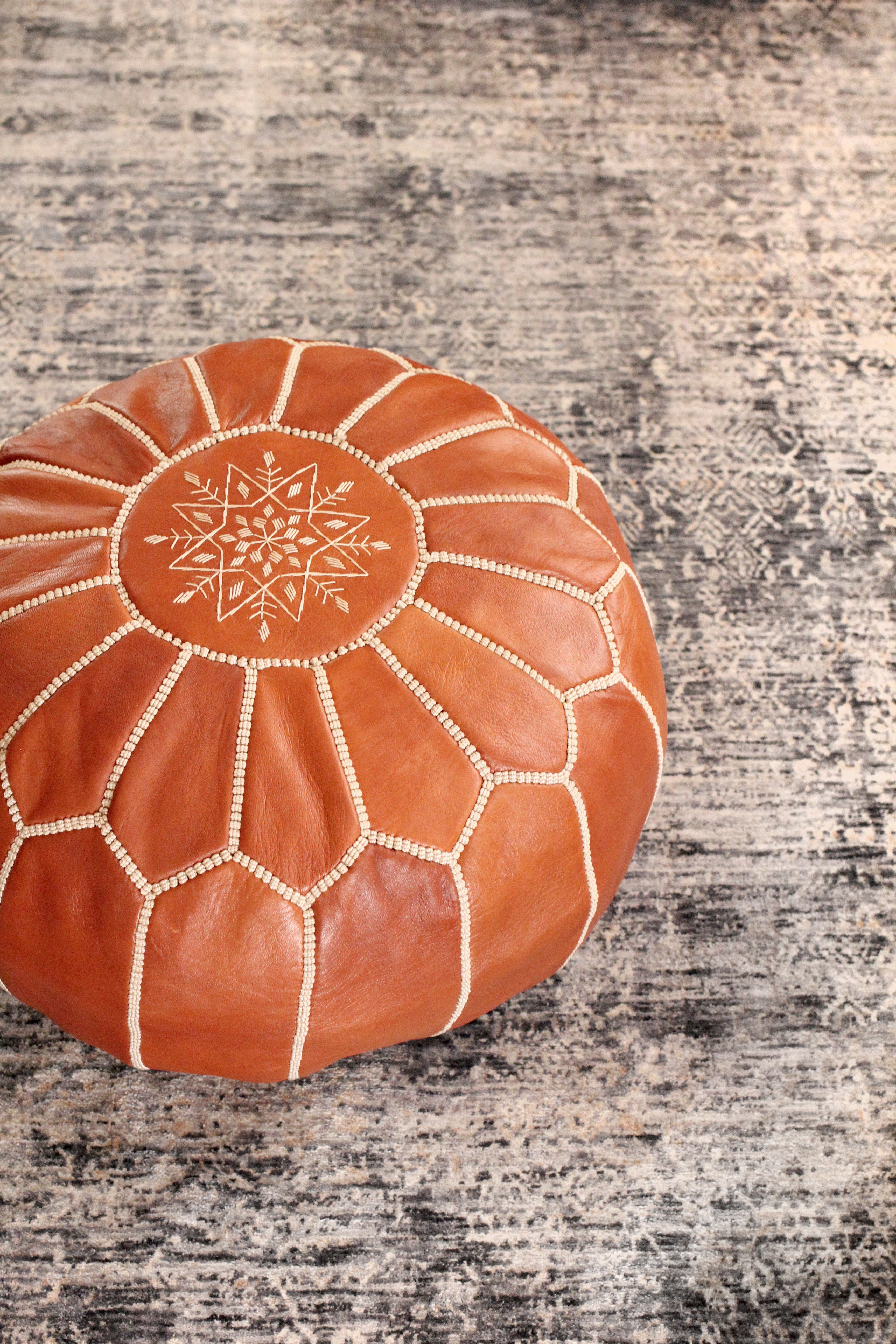 Handcrafted Jasmine Pouf