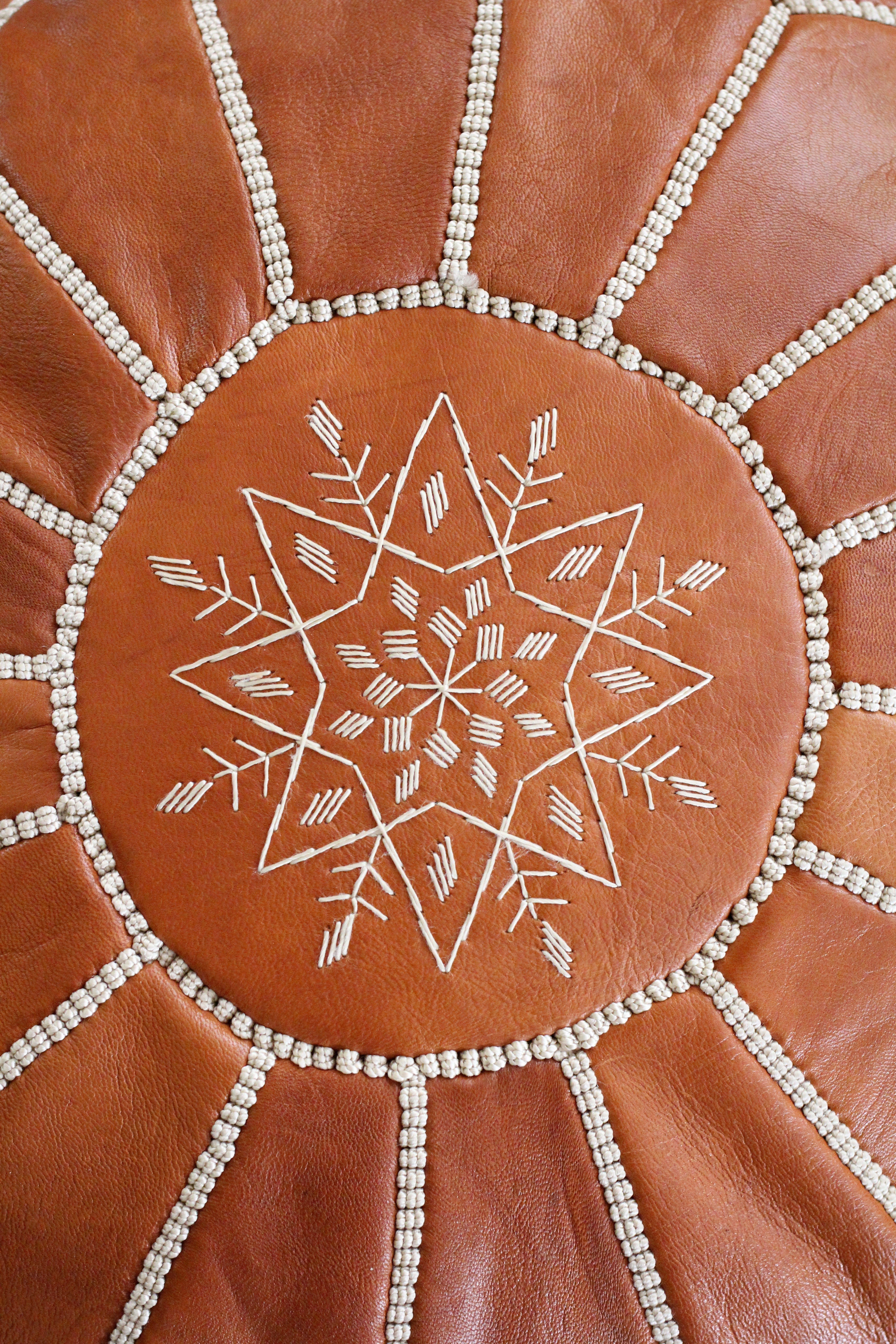 Handcrafted Jasmine Pouf