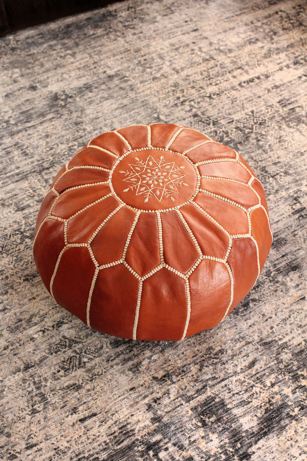 Handcrafted Jasmine Pouf