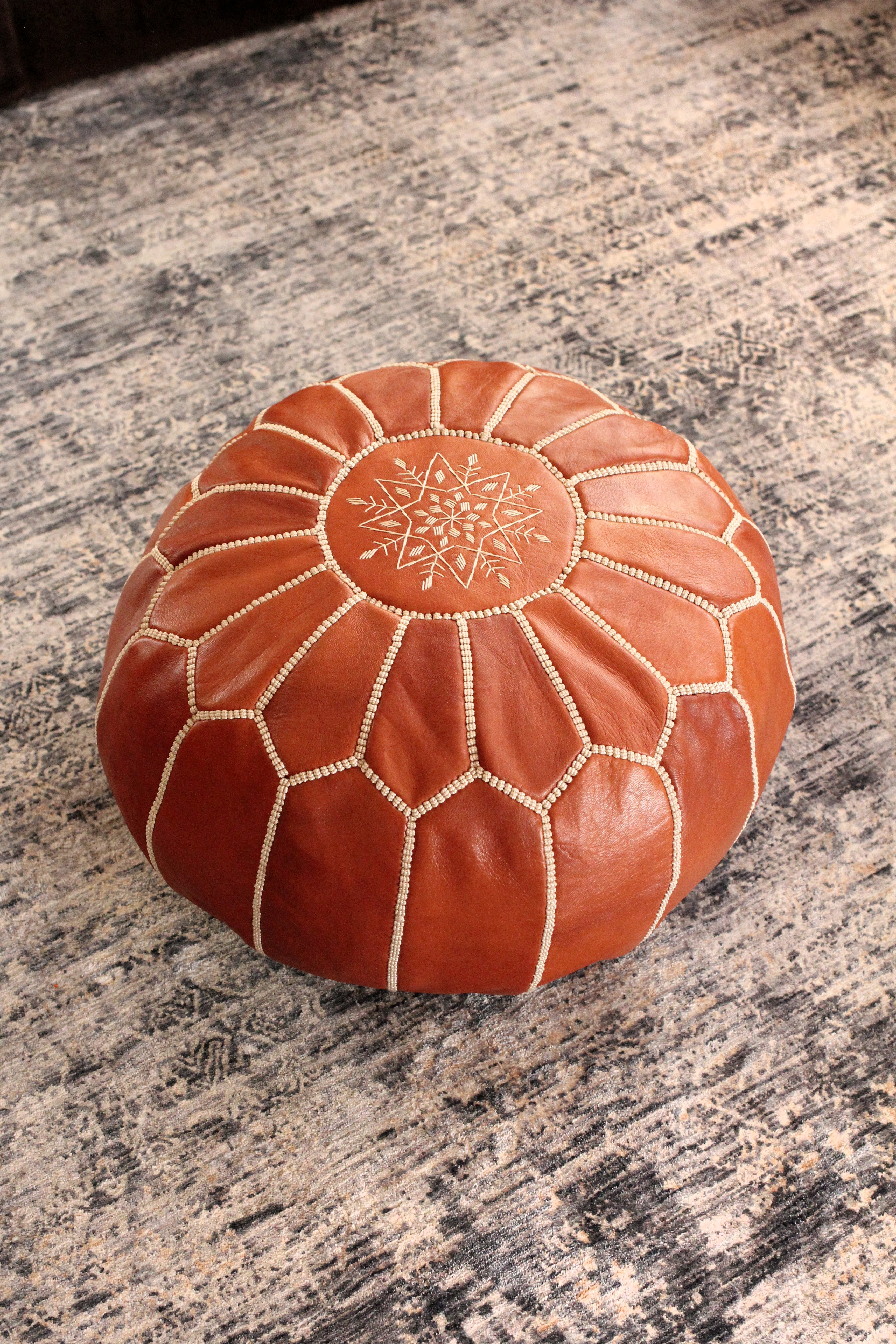 Handcrafted Jasmine Pouf