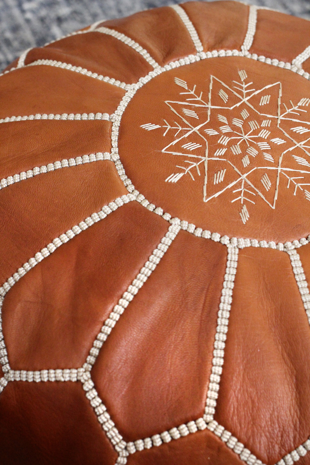 Handcrafted Jasmine Pouf