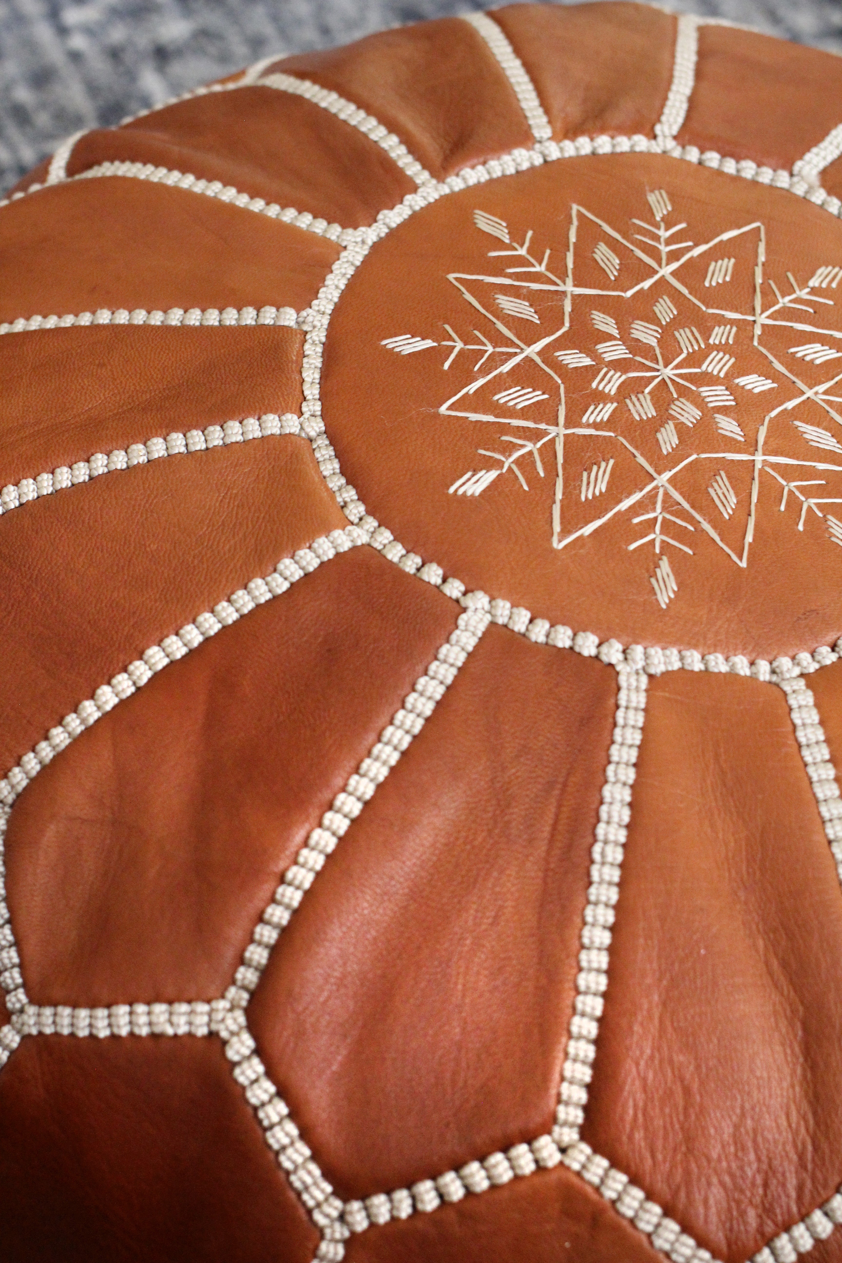 Handcrafted Jasmine Pouf