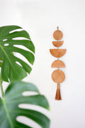 Luna Moon Phase Leather Wall Hanging