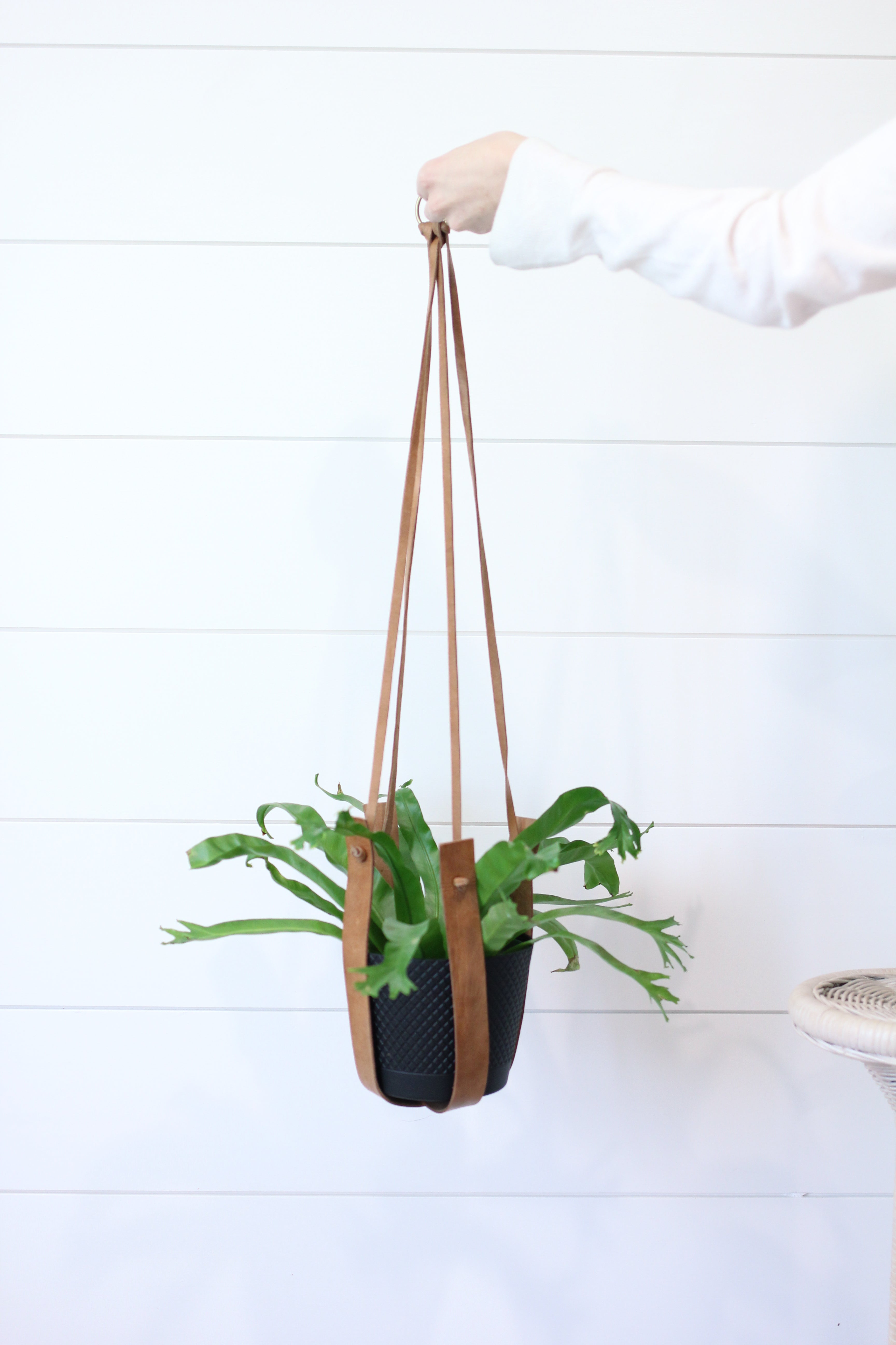 Moroccan Leather Plant Hanger