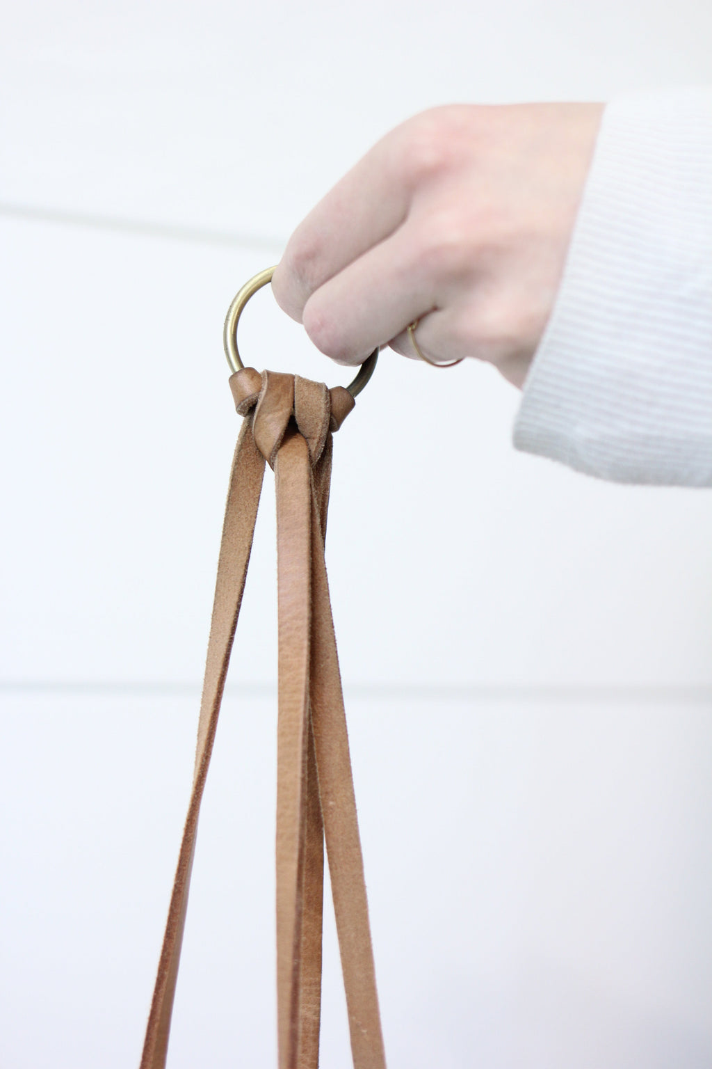Moroccan Leather Plant Hanger
