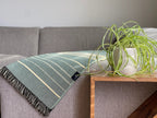 Equinoccio Throw - 100% Recycled Acrylic, Mint/Natural