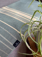 Equinoccio Throw - 100% Recycled Acrylic, Mint/Natural