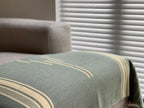 Equinoccio Throw - 100% Recycled Acrylic, Mint/Natural
