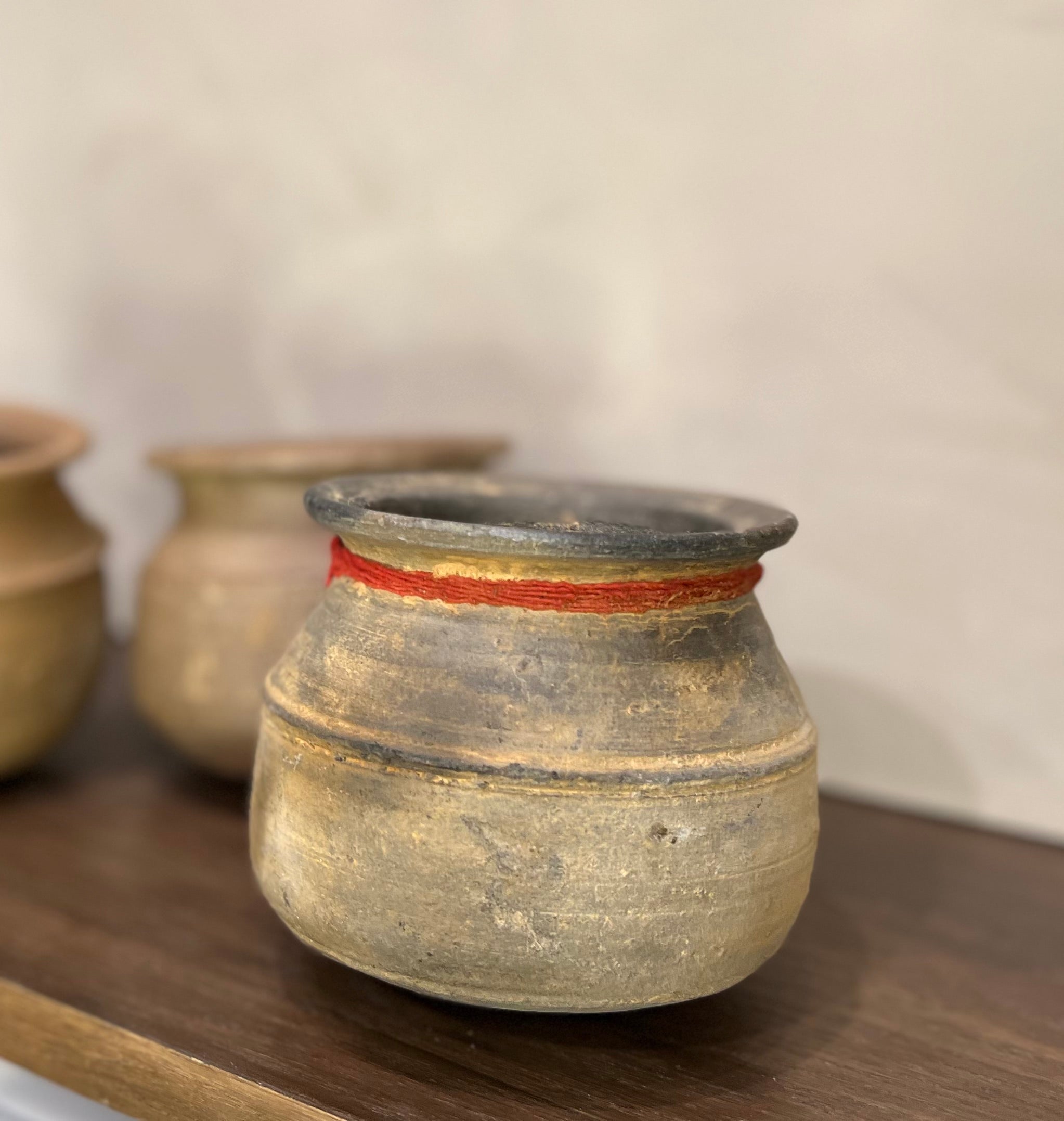 Vintage Clay Vessel — Karnataka, India