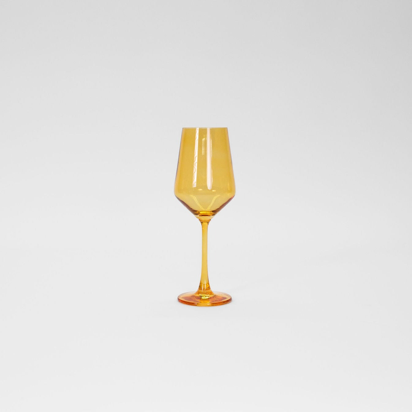 Sunshine Yellow Wine Glass — 12 oz