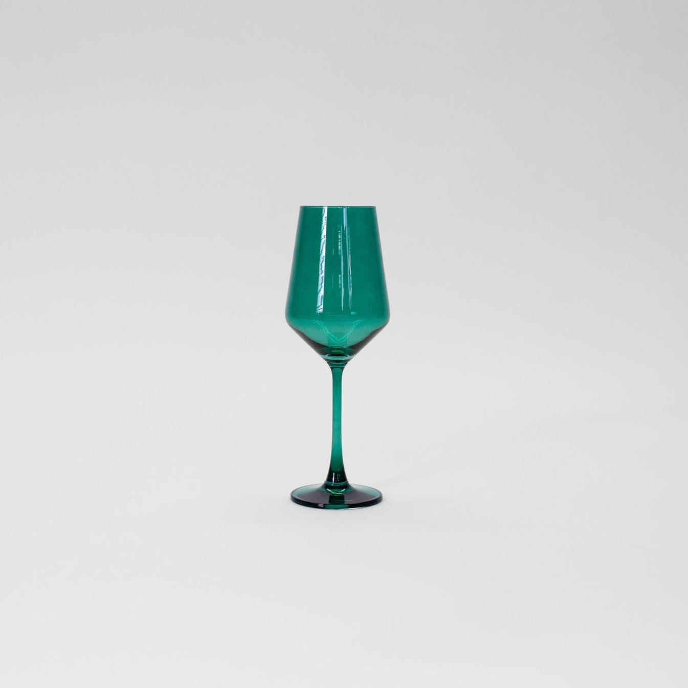Emerald Green Wine Glass — 12 oz