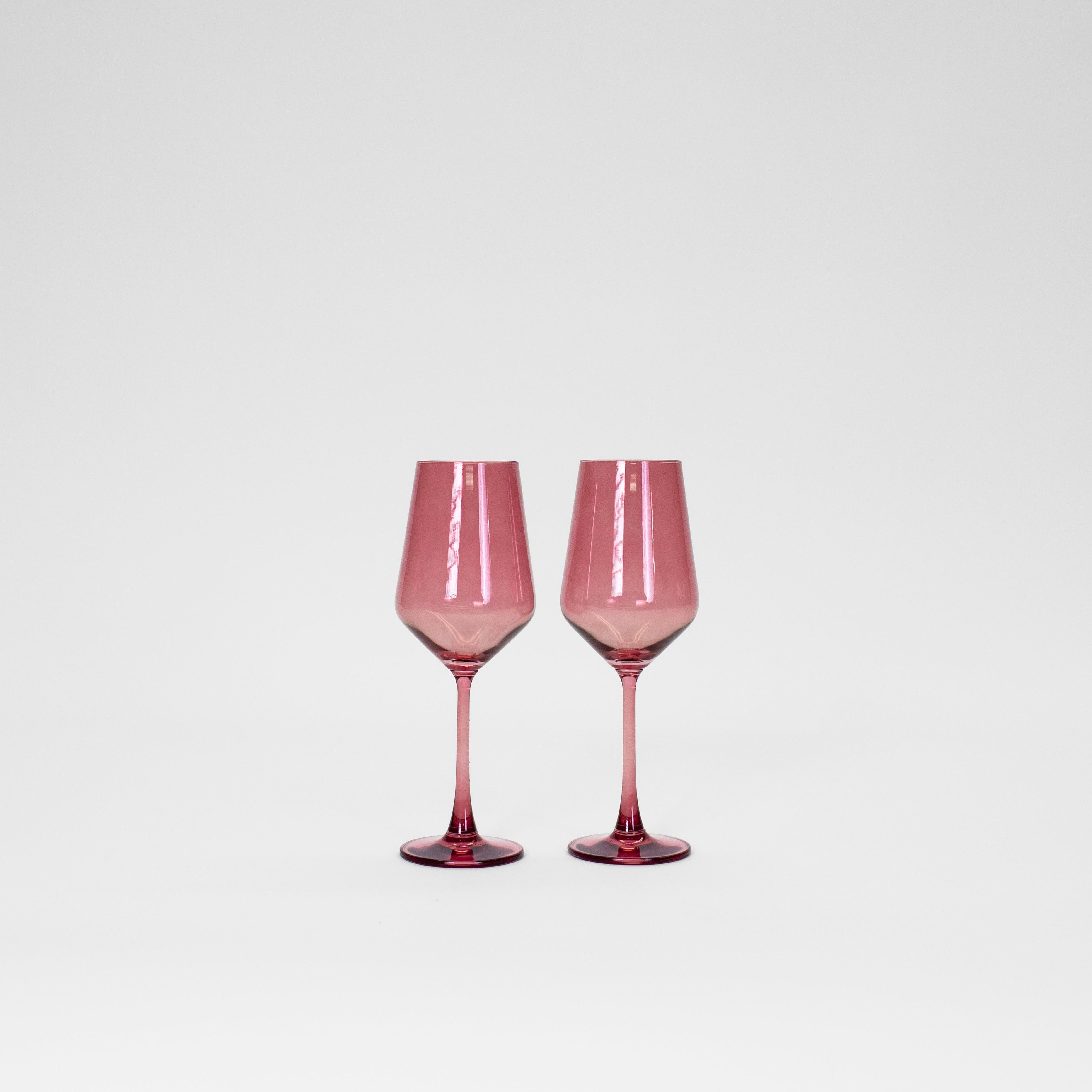 Mauve Wine Glass — 12 oz