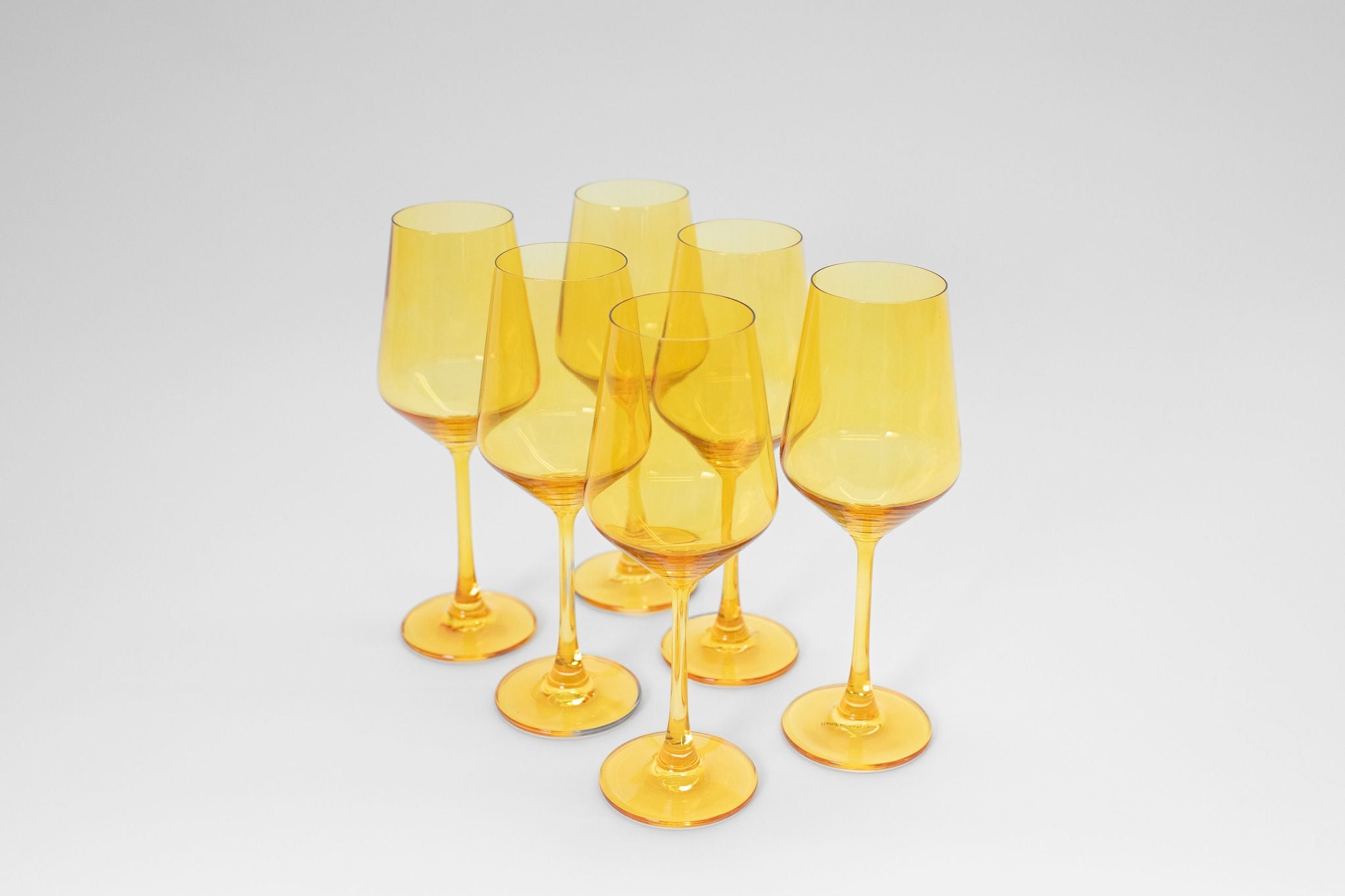 Sunshine Yellow Wine Glass — 12 oz