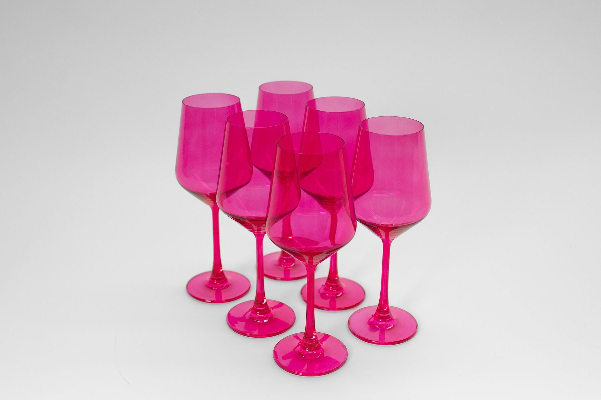 Hot Hot Pink Wine Glass — 12 oz