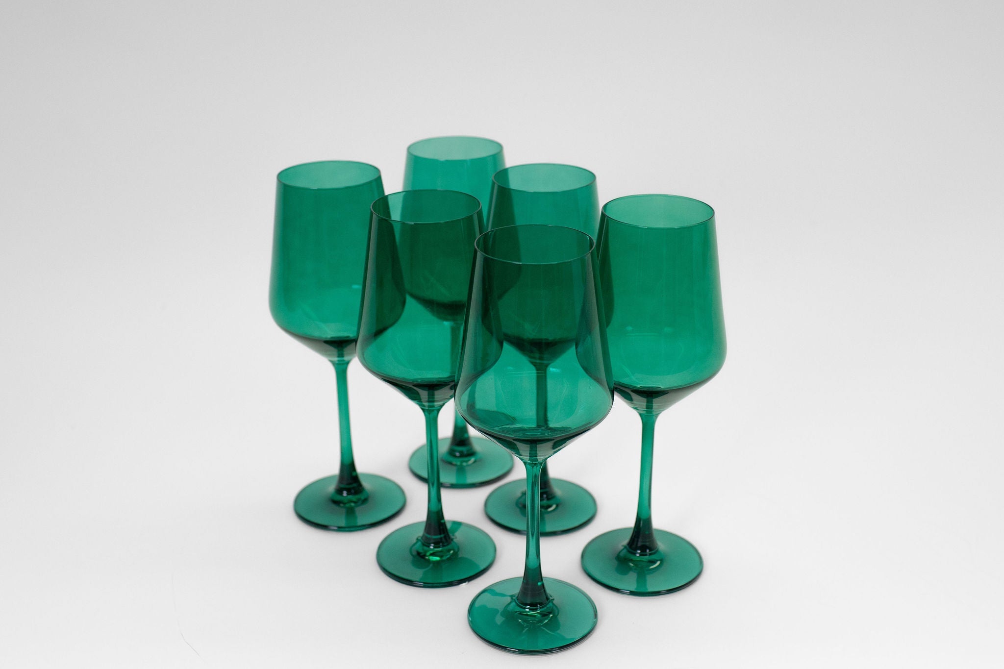Emerald Green Wine Glass — 12 oz