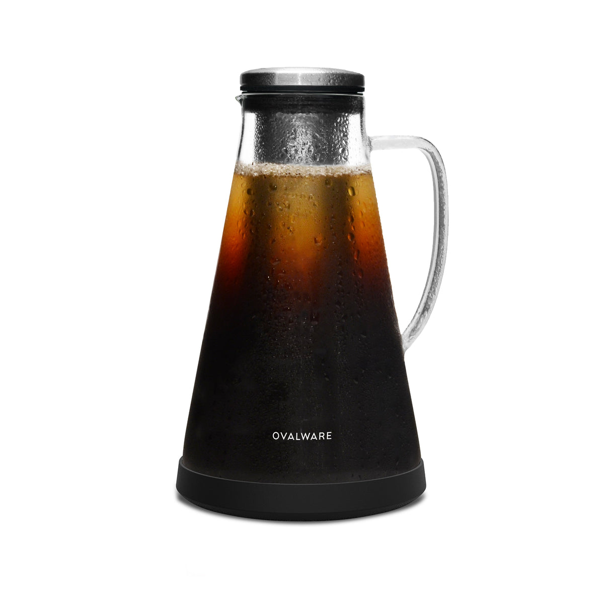 Ovalware Cold Brew Maker - Glass Carafe with Stainless Filter