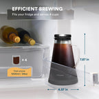 Ovalware Cold Brew Maker - Glass Carafe with Stainless Filter