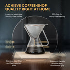 Ovalware Pour Over Coffee Maker - 17oz Borosilicate Kit