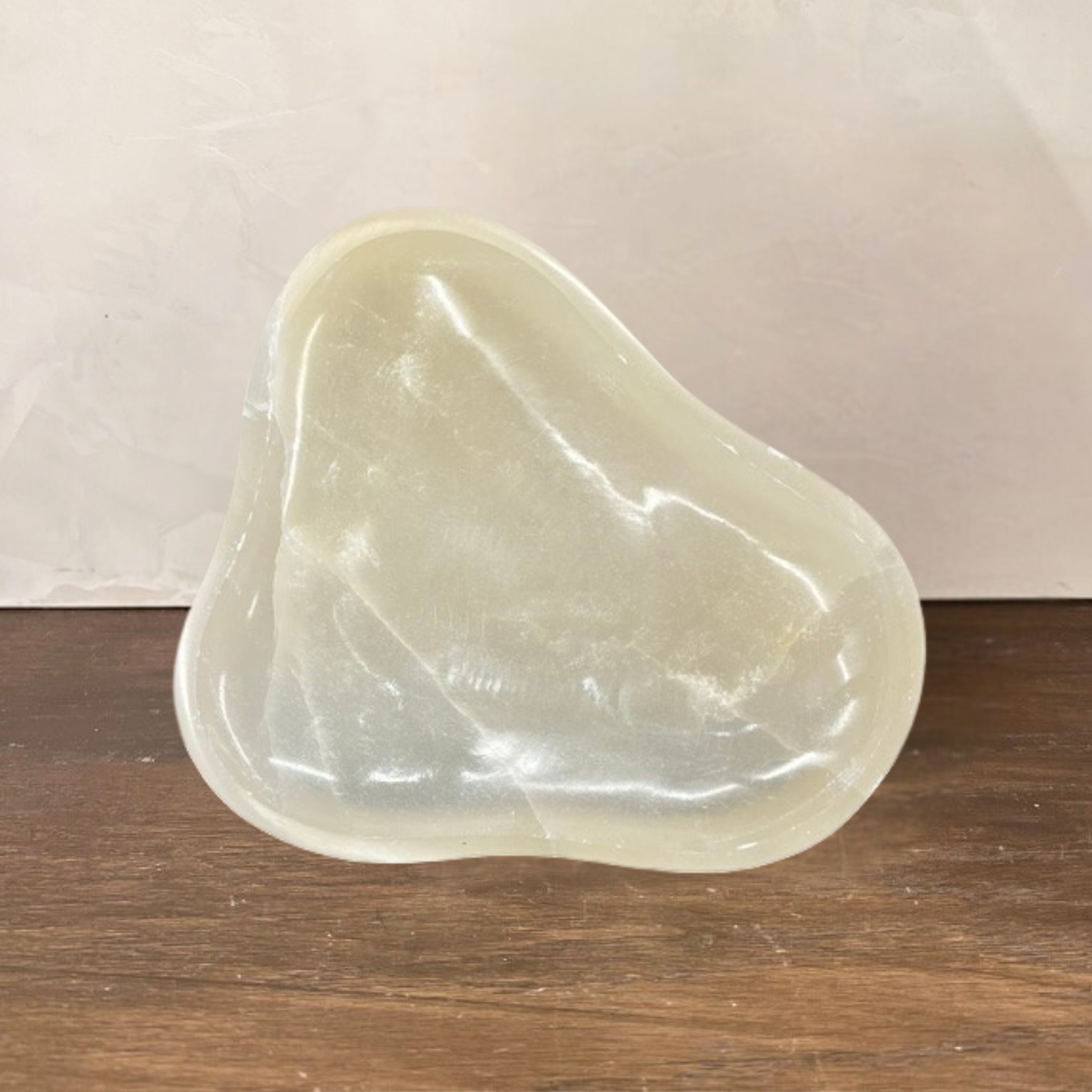 Irregular Selenite Bowl — 8"