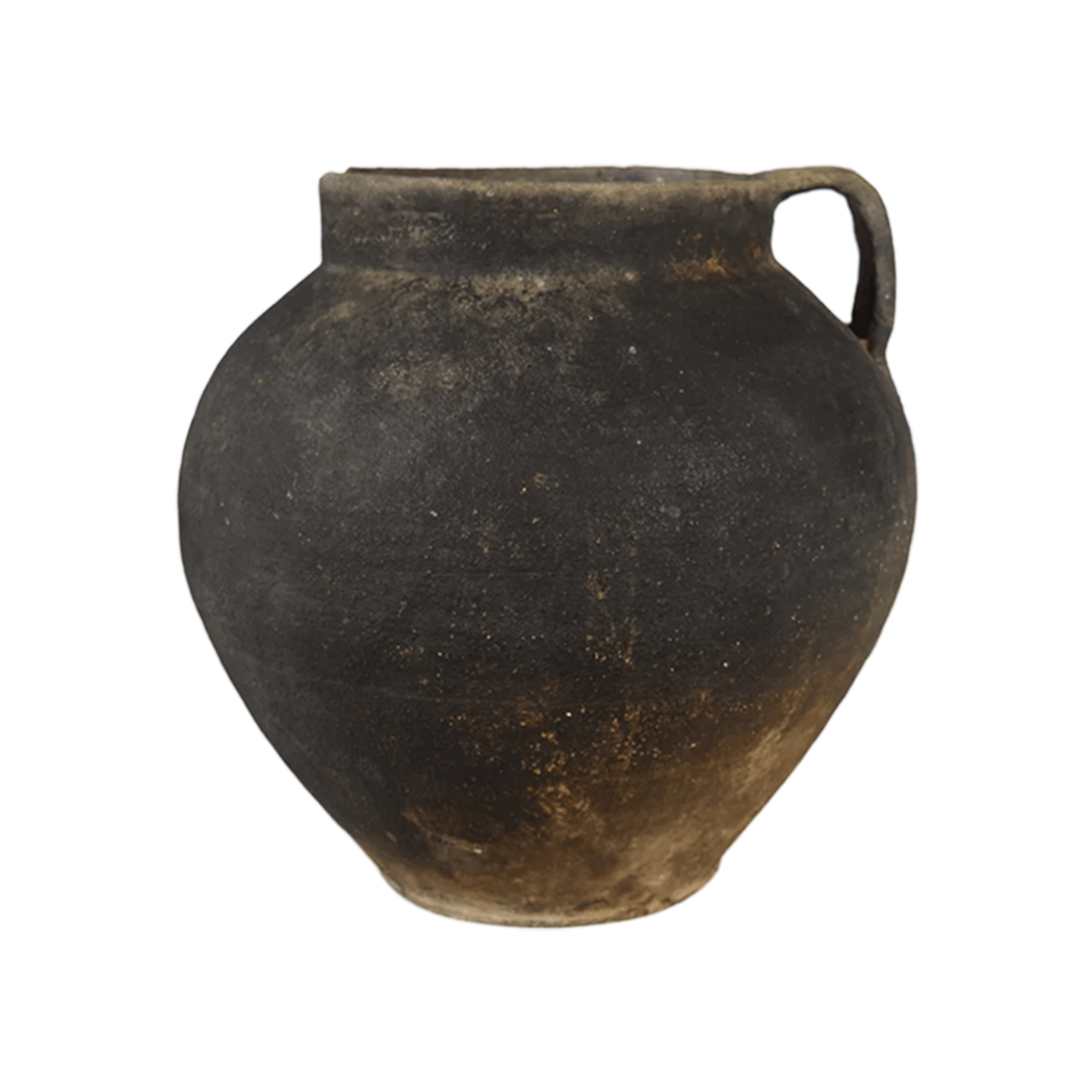 Feya Ancient Clay Pot — 1920s Ukrainian Handmade Vessel