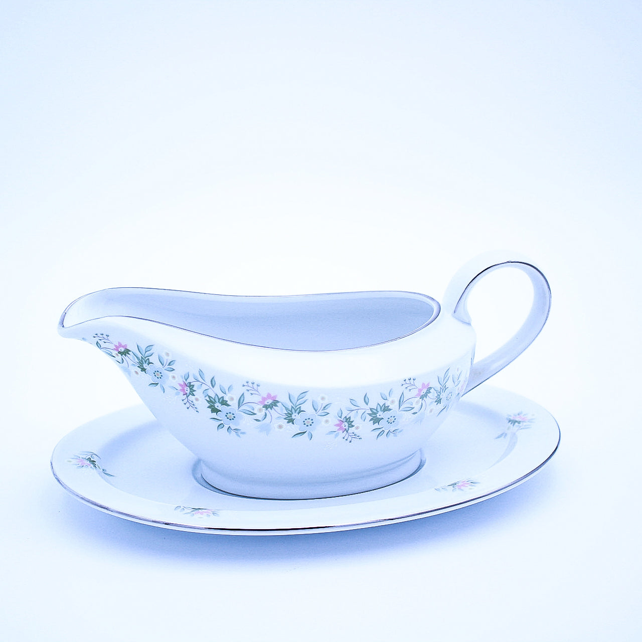 Johann Haviland Forever Spring Gravy Boat with Plate