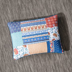 DaDa Bedding Bohemian Vibes Mittelmeerblau Patchwork Blumen Kissenbezug (JHW878)