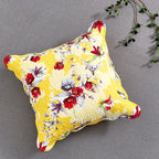 DaDa Bedding Sonnengelb Kolibris Floraler Wellenschliff Euro Kissenbezug, 26" x 26" (JHW925)
