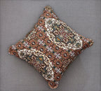 DaDa Bedding Rustikales erdiges Kreuzmotiv Folk-Stil Muschelrand Euro Kissenbezug, 66 x 66 cm (JHW944)