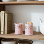 Set of 2 Vintage Fenton Pink Iridescent Toothpick Holders – Cambridge Glass