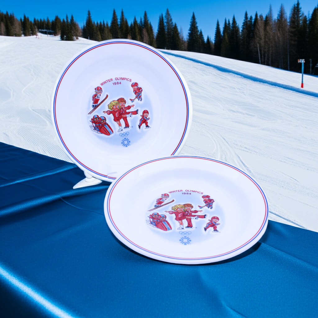 1984 Campbell’s Kids Sarajevo Olympic Bowls — Set of 2