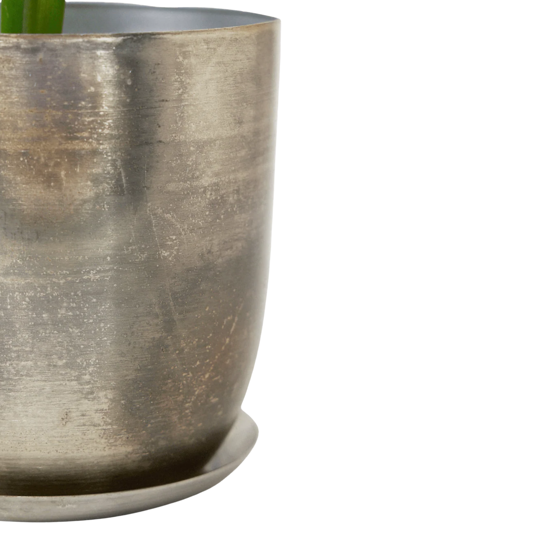 Jo Metal Planter — 5" Silver