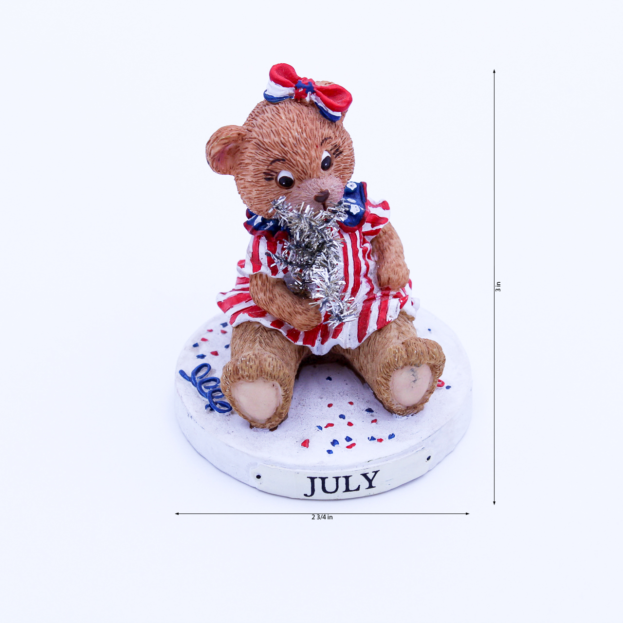 1998 July Bear by Papel – Theadorables Second Edition Figurine