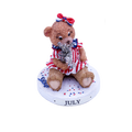 Papel Theadorables July Bear Figurine — 1998 Second Edition