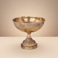 Tin Footed Compote - Antique Gold Finish