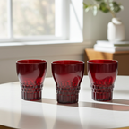 Anchor Hocking Royal Ruby Windsor Tumblers - Set of 3