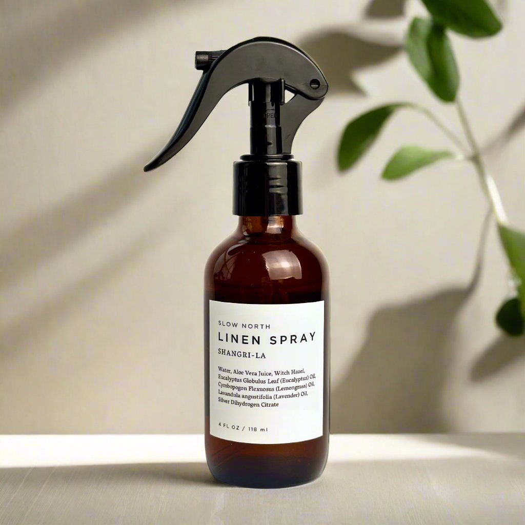 Shangri-La Linen Spray – Travel Size Eucalyptus, Lavender & Lemongrass