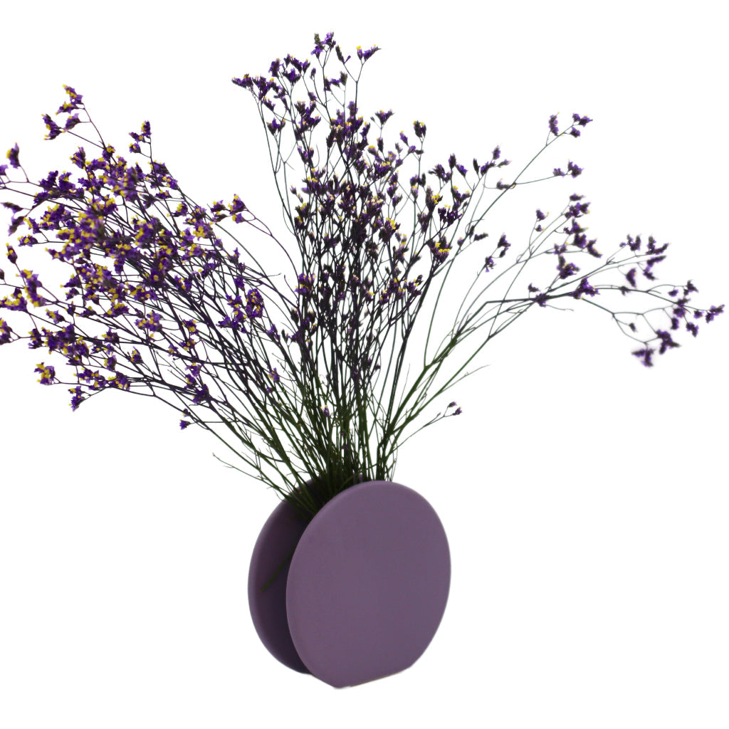 Lavender Macaroon Ceramic Vase – Pair