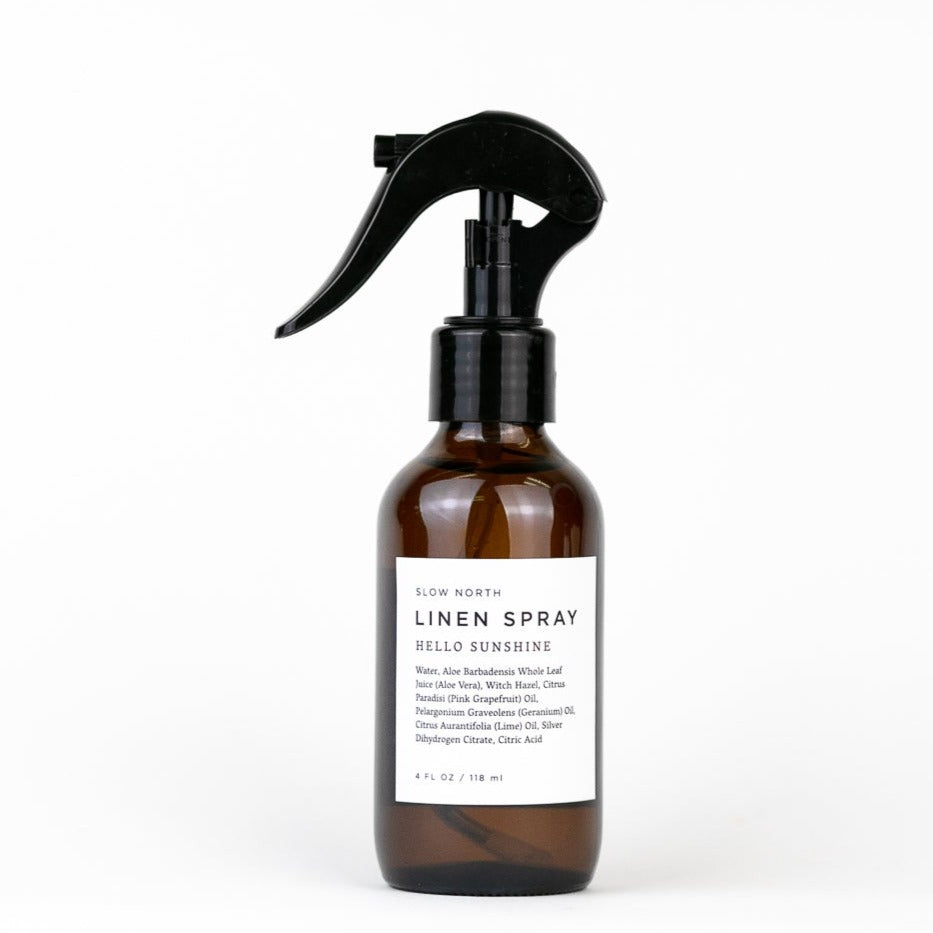 Hello Sunshine Linen Spray – Bright Citrus Floral Blend