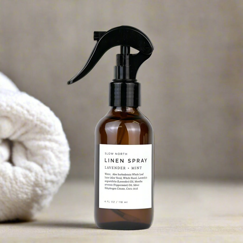 Lavender + Mint Linen Spray – Calming Herbal Blend