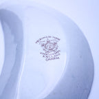 Alte Kemple Milchglas-Durchbruchplatte mit romantischer Szene