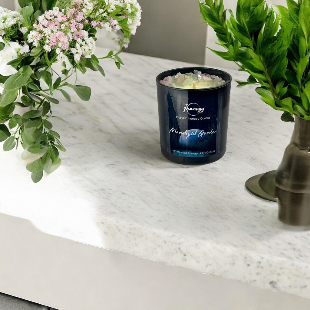 Moonlight Garden Crystal Candle — 10 oz