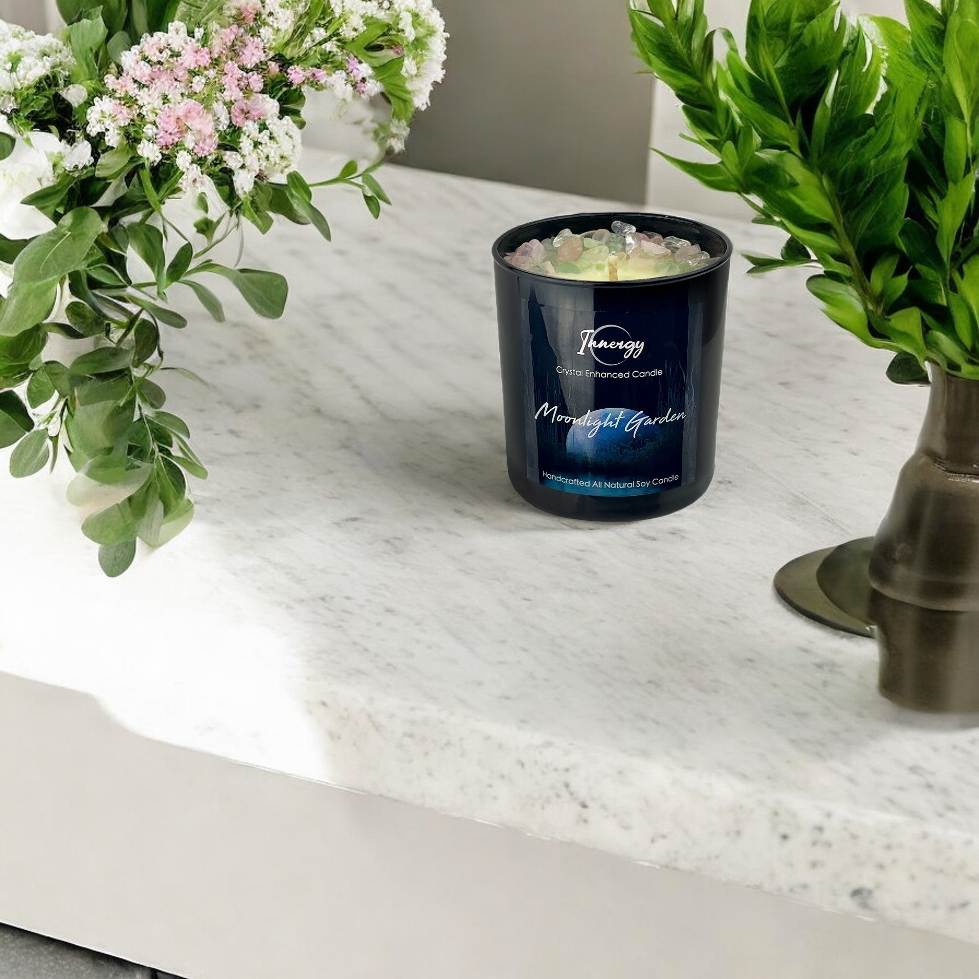 Moonlight Garden Crystal Candle — 10 oz