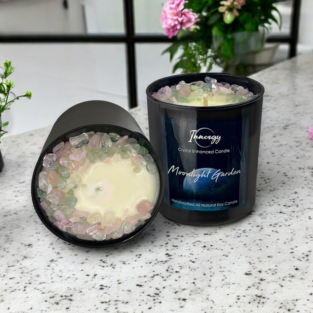 Moonlight Garden Crystal Candle — 10 oz