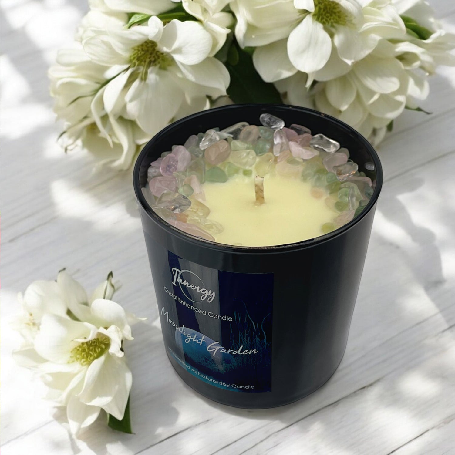 Moonlight Garden Crystal Candle — 10 oz